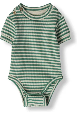 PLAY UP Striped Rib Body Rompers Unisex -