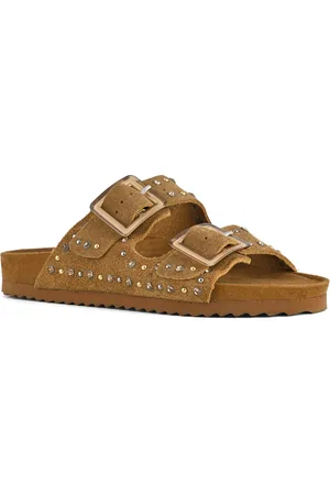 Colors of California Sandalen cognac Suede - Dames