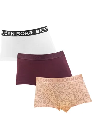 Björn Borg Meisjes cotton stretch 3P mini boxershorts basic print