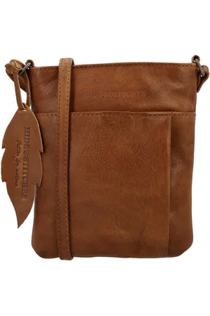 Hide & Stitches Earth Schoudertas - Crossbody - Duurzaam Gelooid Leer - Ritssluiting - Schouderband - Leer - Duurzaam - - 100% Leer