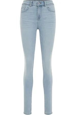 WE Fashion Dames skinny fit jeans met stretch