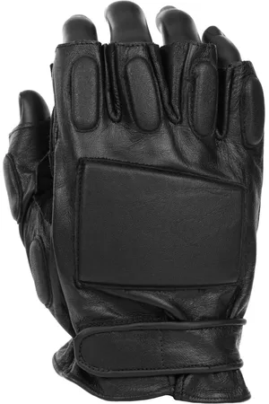 Fostex Politie handschoen met halve vingers leder