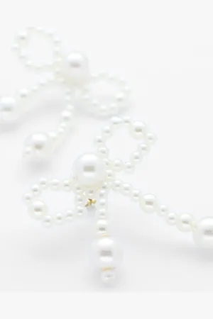 NOTRE-V Earrings Bow Pearls Sieraden Dames -