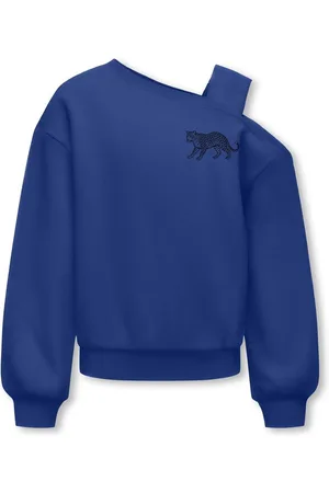 ONLY KOGSEEMA LIFE LS O-NECK OFFSHLDR CS SWT Meisjes Trui - Leopard Standing