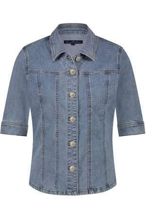 Red Button Blouse Olivia maat XL