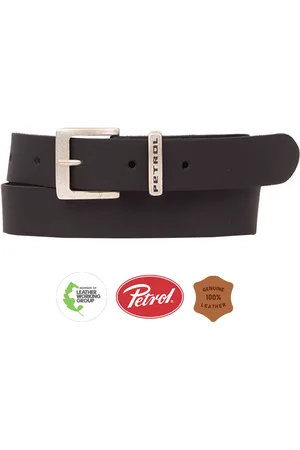 Petrol Industries Riem Jongens - Broekriem - Verstelbaar - Leer - - 85 cm - S