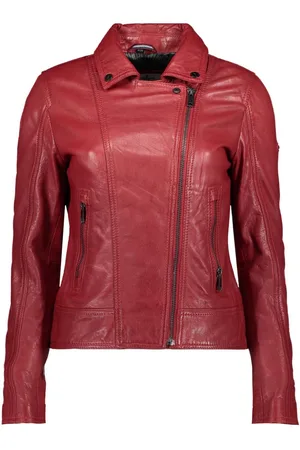 Donders Donders Jas Leather Jacket 57546 Cherry Tomato Dames