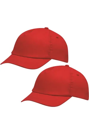 Merkloos Baseballcap Outdoor 5 panels - 4x - - volwassenen - klittenbandsluiting - katoen