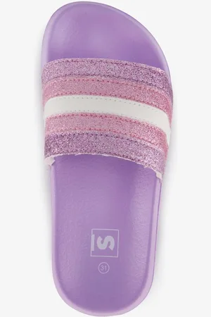 Scapino Kinder badslippers lila met glitters