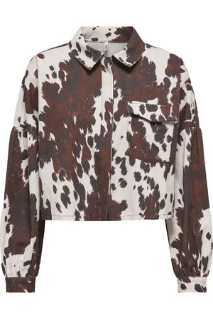 ONLY Blouse Onlcanny Ls Boxy Shirt Wvn 15358626 Chocolate Fondant Dames