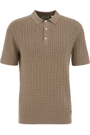 Van gils WE Fashion Heren fijngebreide polo