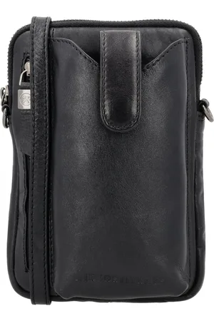 Hide & Stitches Porto Telefoontasje - Crossbody tas - Telefoon - Ritssluiting - Leer - - 100% Leer