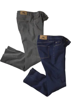 Atlas For Men Set van 2 regular stretch jeans - Heren - Verkrijgbaar in grote maten - W40