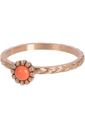 Ixxxi Invulring Inspired Coral R05903 Goud, Zilver, (2MM)