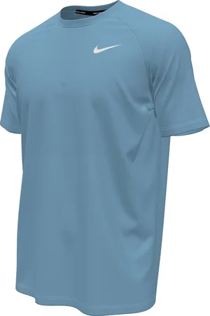 Nike Swim Essential - Short sleeve hydroguard Heren Zwemshirt - Aquarius blue