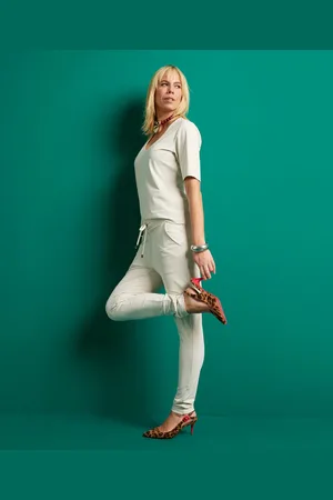 terStal TerStal - Slim Fit Dames / Volwassenen Cargo Broek Travelstof - XXL