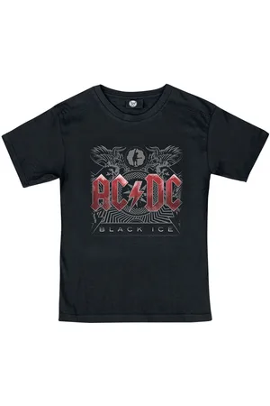 AC/DC Metal-Kids - Black Ice T-shirt 152 Katoen Jongens & meisjes - Band merch, Bands