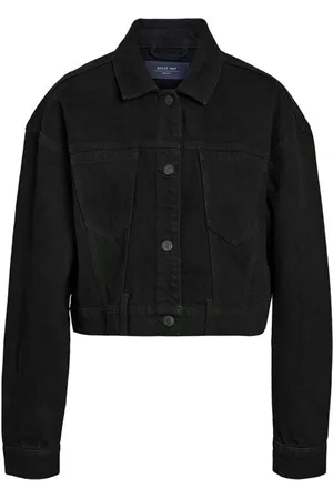 Noisy May NMRONJA L/S CROP DNM JACKET VI514BL NOOS Denim jas S Katoen Dames - Street wear