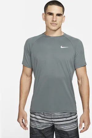 Nike Swim Essential - Short sleeve hydroguard Heren Zwemshirt - Grey