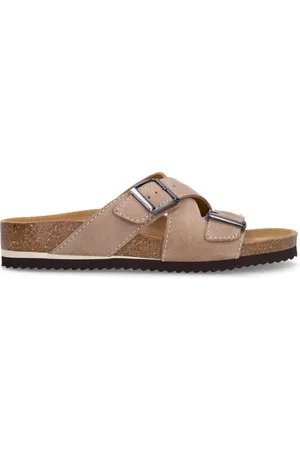 Manfield Heren - suède slippers