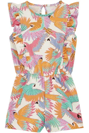 WE Fashion Meisjes playsuit met dessin