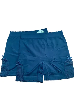 Merkloos Dames Boxershorts/Fietsbroek Bamboe-Polyamide - Lange Pijp - 6355 - 2 Pack - - L/XL