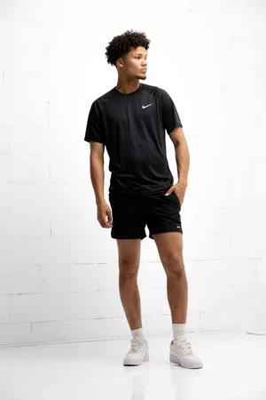 Nike Swim Essential - Short sleeve hydroguard Heren Zwemshirt - Black