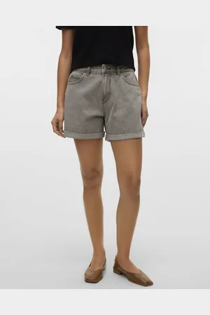 VERO MODA VMZURI HR LOOSE DENIM SHORTS MIX GA NOOS - Dames - Bermuda shorts