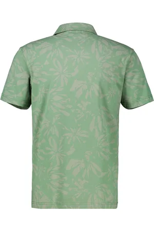 Lerros Heren Polo - 25332281 - 612 Sage Green