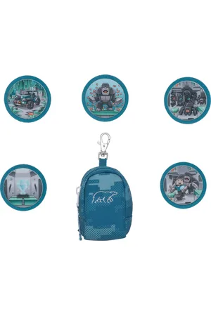 Beckmann Mini tas - Jungle Game green - inclusief 5 buttons - BE-107190A