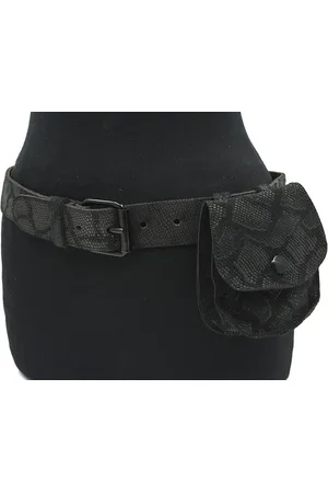 A-zone Dames ceintuur reptiel - dames riem - 4 cm breed - - Echt Leer - Taille: 85cm - Totale lengte riem: 100cm