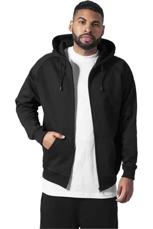 Urban classics Basic Vest met capuchon - L