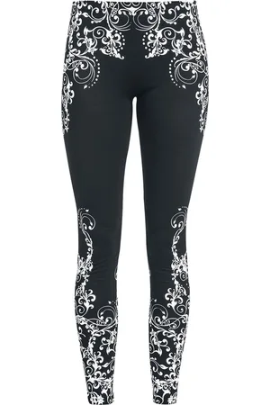 EMP Zwarte legging met print Vrouwen - XXL