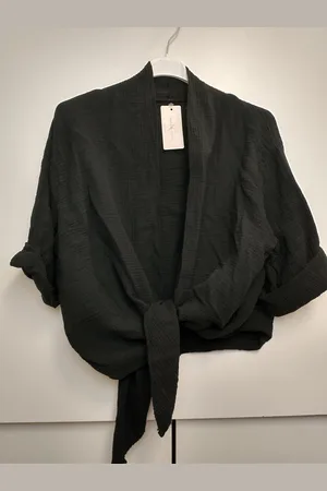 Merkloos Dames vest Anne-effen -driekwart mouwen-L/XL-bolero model