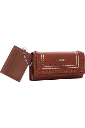 Desigual Portemonnee Trama Mariona Long Wallet Bruine