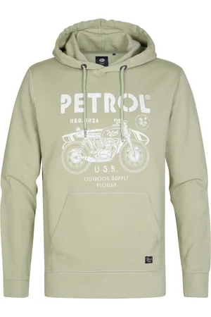 Petrol Industries Heren Artwork Hoodie Palmcove - Groen