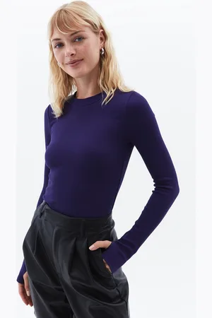 OXXO Crew Neck Tshirt with Long Sleeves Größe S Astral Aura