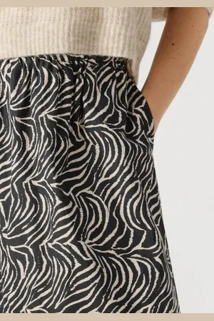Neo Noir Yara Zebra Long Skirt Rokken Dames -