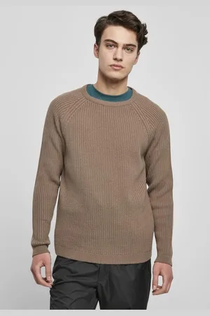 Urban classics Ribbed Raglan Sweater/trui - XL - /Groen