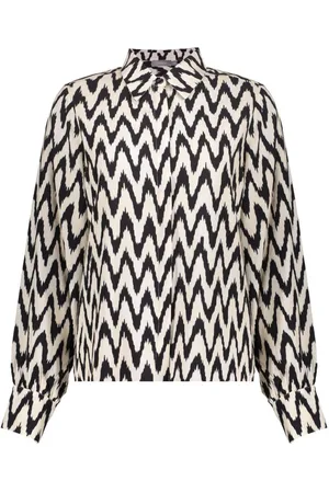 Geisha Blouse Zigzag Blouse 53163 70 Black/off White Dames