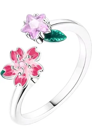 N3 Collecties 925 sterling zilver verstelbaar zirkoon slang opening ringen voor vrouwen-Roze