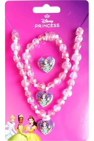 Disney Sieradenset - Ketting - Armband - Ring - One size - Prinsessen Assepoester, Tiana en Belle