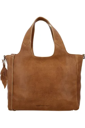 Hide & Stitches Earth Shopper - Handtas - Duurzaam Gelooid Leer - Meerdere Vakken - Verstelbare/Afneembare Schouderband - Praktisch - Tote Bag