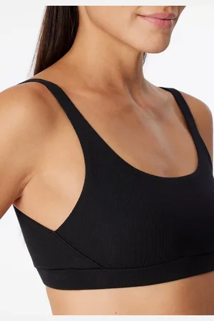 Schiesser Pure Rib bralette (1-pack) - dames bustier dubbelrib biologisch katoen