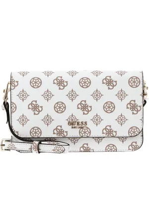 Guess Schoudertas Koppeling Loralee Xbody Flap Organizer Wit