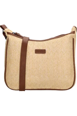 Beagles Formentera Schoudertas - Crossbody - Riet - Zomer - Ritsen - Praktisch