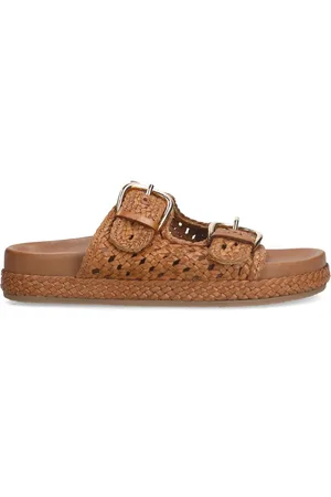 Manfield Dames - leren slippers