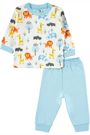 Civil Baby pyjama jongens - Leeuw olifant giraf Babykleding