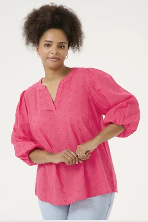 Kaffe Blouse voile stof hartje