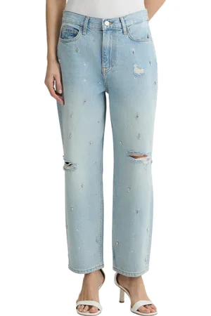 Liu Jo Dames Jeans UA5199-D4990/78842 Pant.Zebra Straight H.W.
